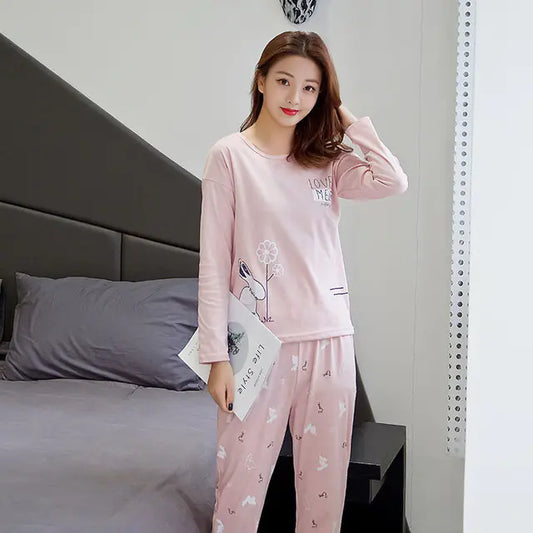 Cozy Women's Long-Sleeve Pajama Set
